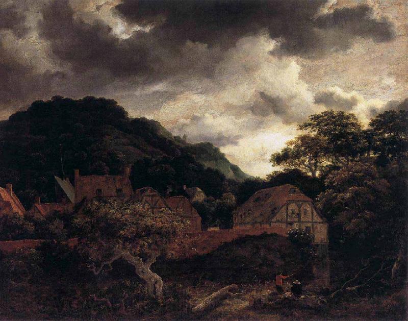 Jacob Isaacksz. van Ruisdael Village at the Wood's Edge France oil painting art